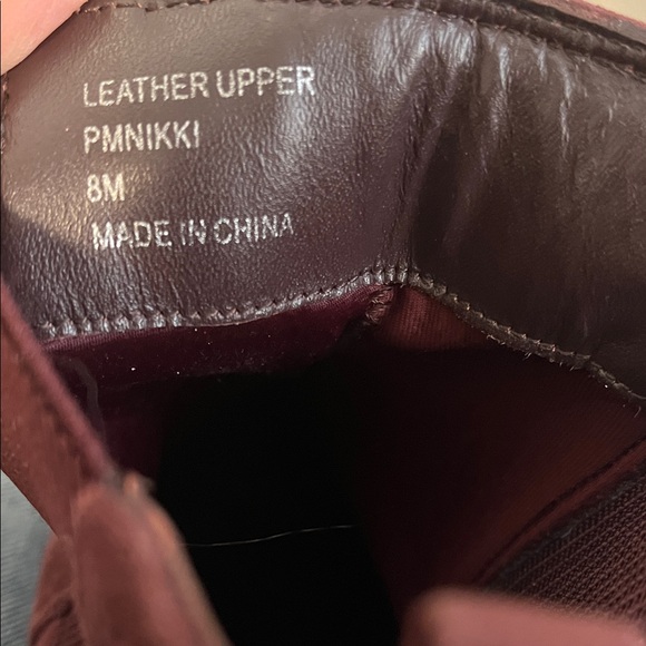 MARCIANO Vintage Burgundy Suede Ankle Boots, Size 8 - Picture 12 of 12